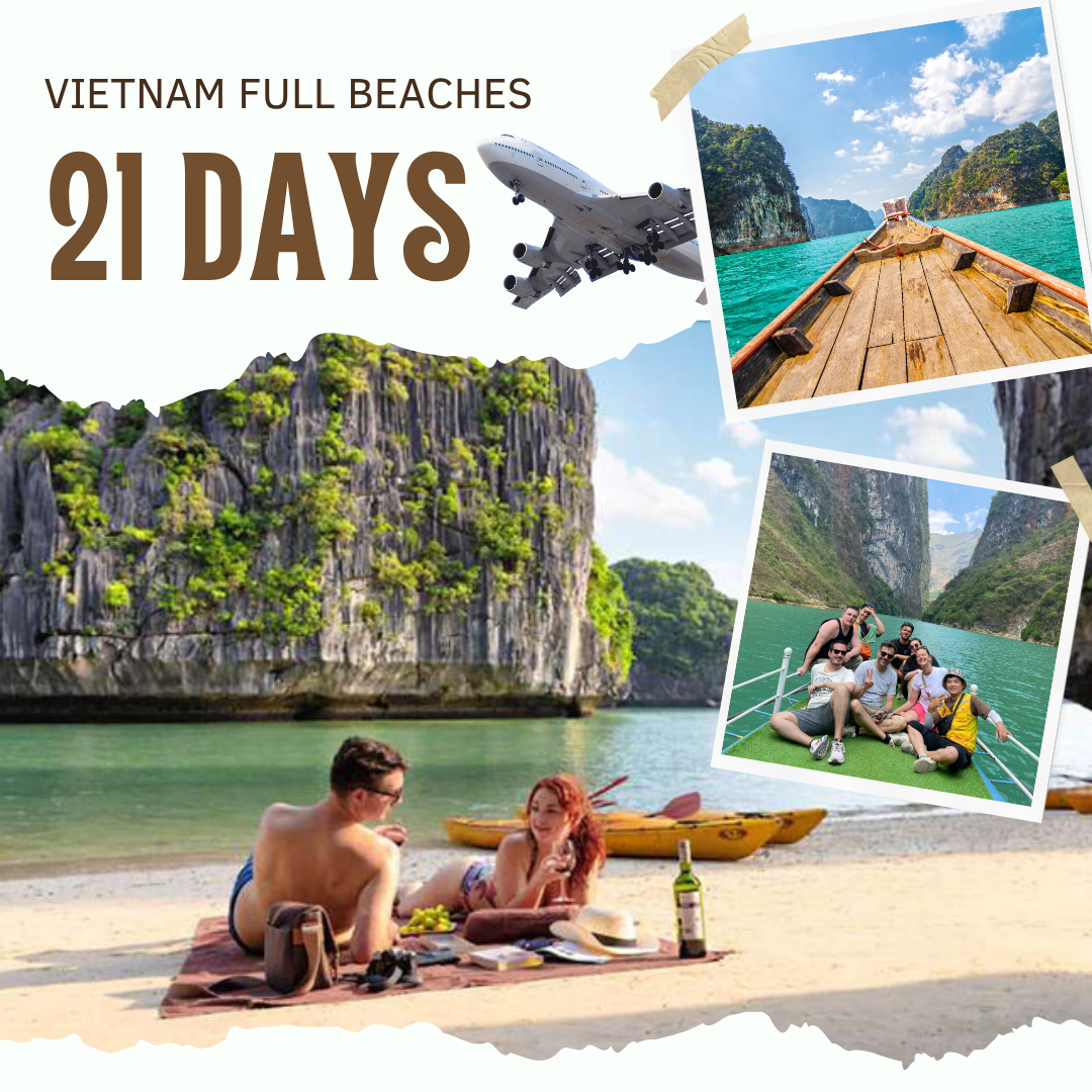 Tropical Vacation in Vietnam 🍹 21-Day Best Beach Vacation Package