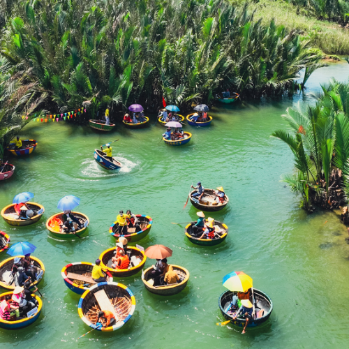 DA NANG - MONKEY MOUTAIN - MARBLE MOUTAIN - COCONUT JUNGLE - HOI AN CITY - FLOWER LANTERN RELEASE BOAT (1 DAY TRIP)