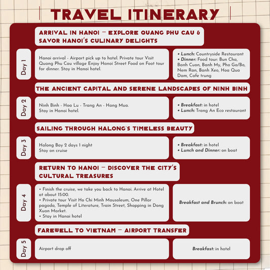 Vietnam Mountain Getaways🚞5-Day Northern Leisure Travel