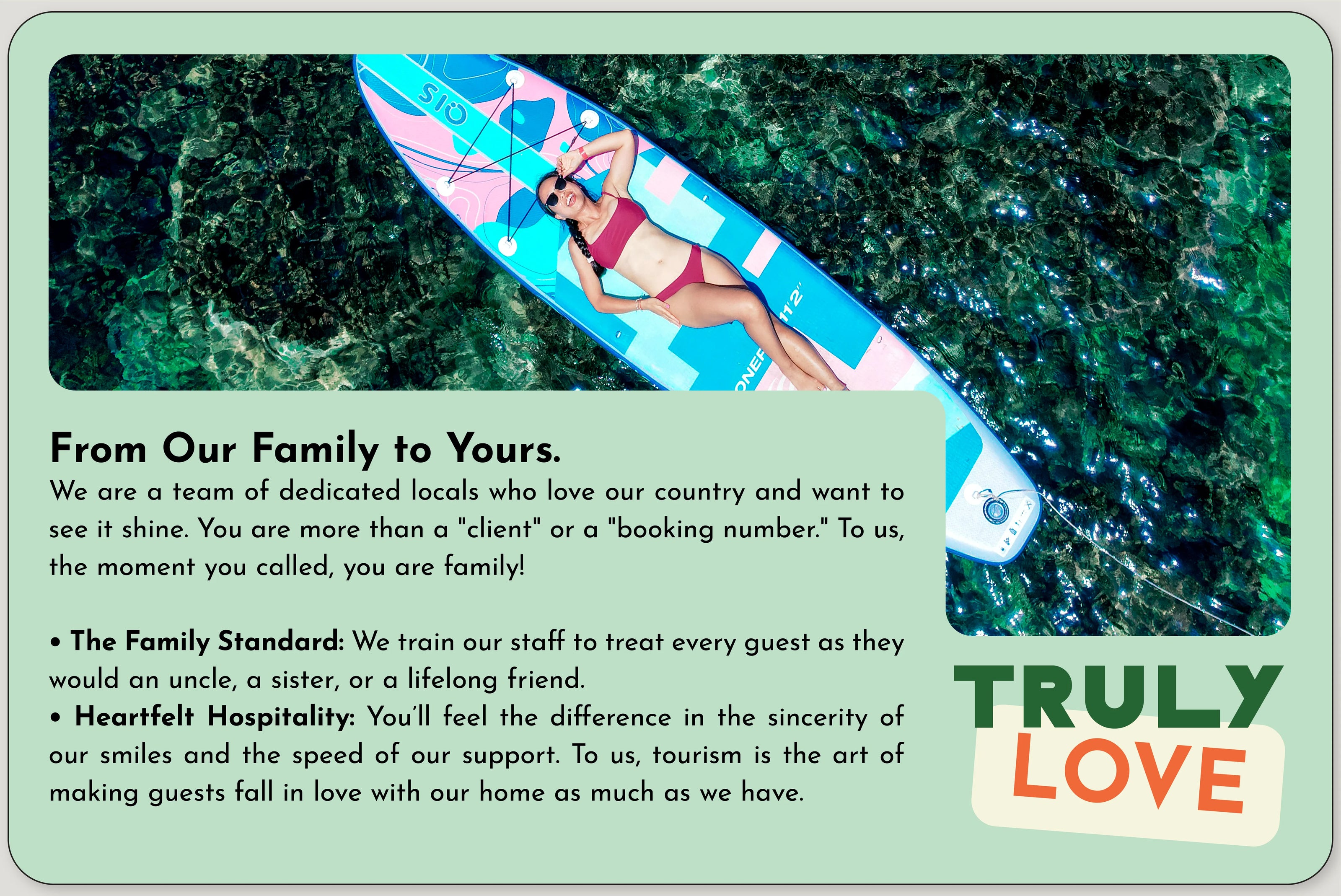 you are a part of our family