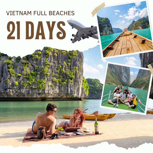 Tropical Vacation in Vietnam 🍹 21-Day Best Beach Vacation Package